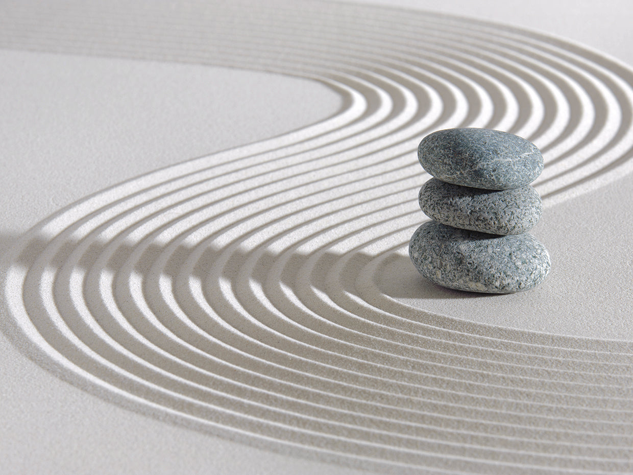 Sand Waves Zen Stones