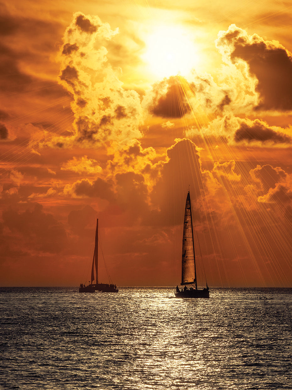 Side by Side Sunset Sail