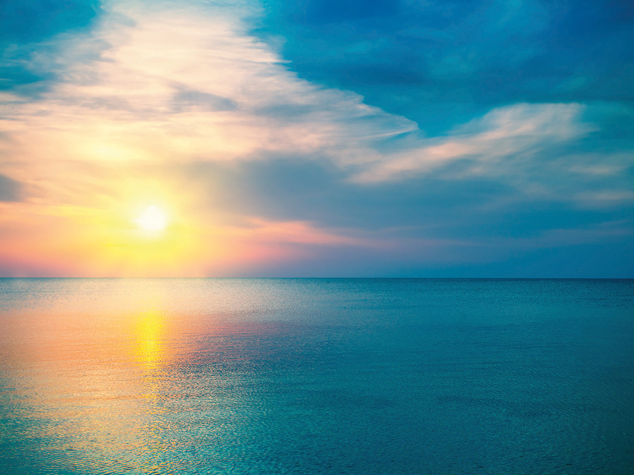 Cotton Candy Sunrise by DP Gallery is a contemporary coastal ocean sunset landscape photo printed on canvas or framed canvas