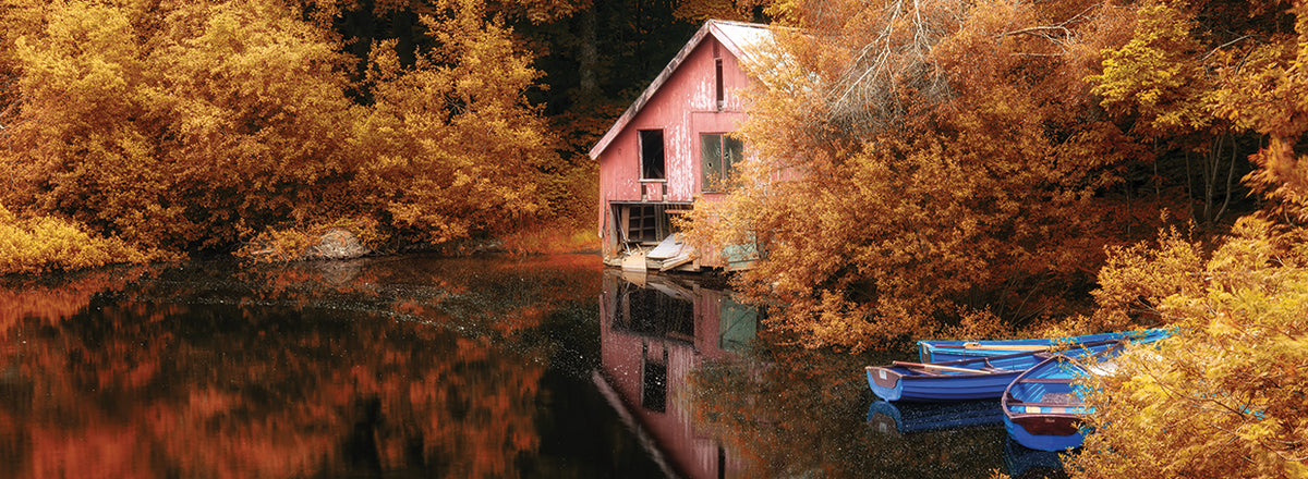 Autumn Boathouse