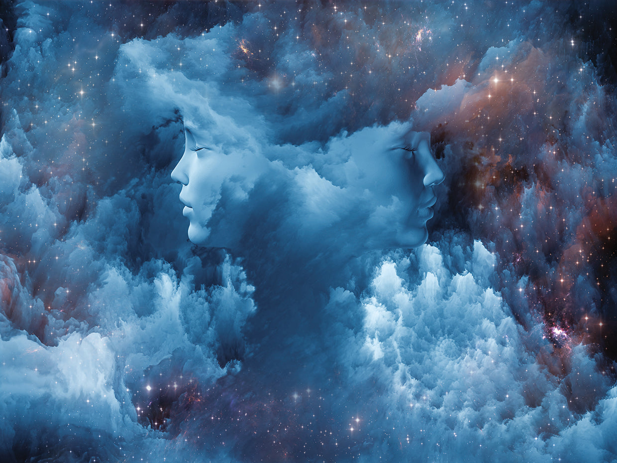 Cara de nube mecánica Lienzo