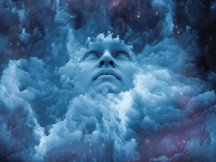Soñador de nubes azules Lienzo