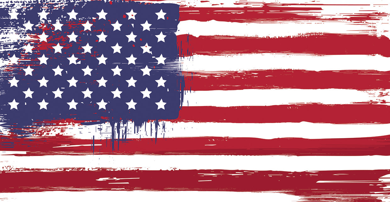 Patriotic Paint Flag