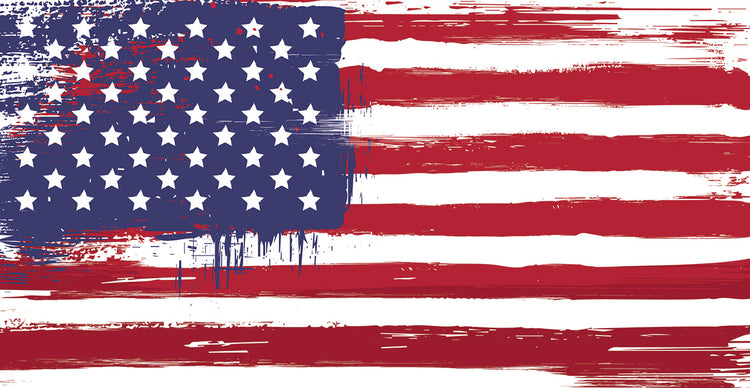 Patriotic Paint Flag