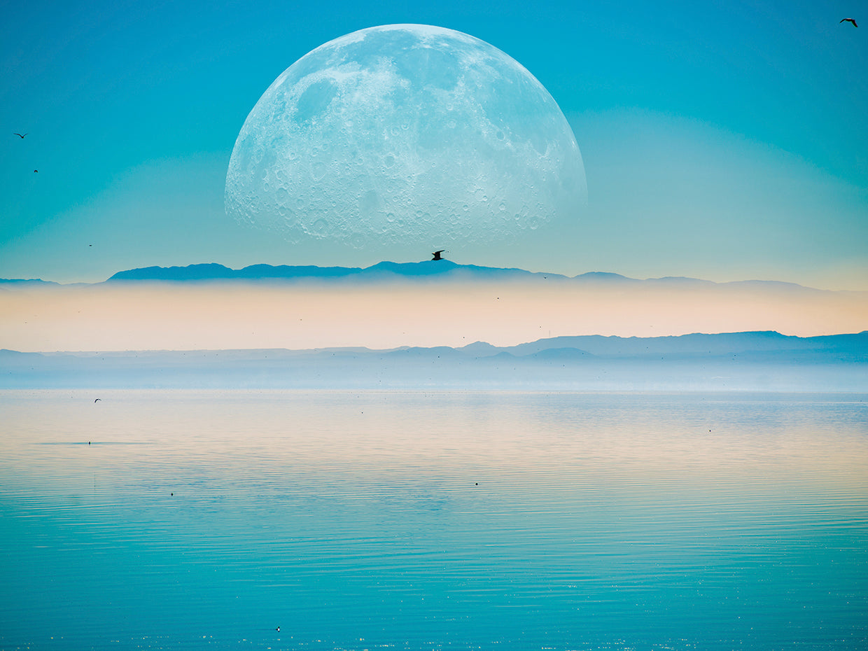 Más allá del horizonte Luna Lienzo