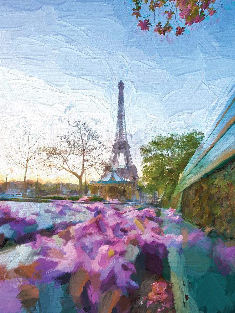 Torre Eiffel Printemps Lienzo