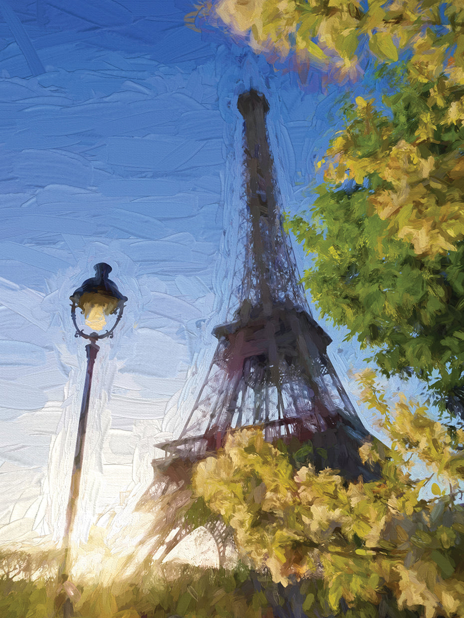 Jardín de verano Eiffel Lienzo