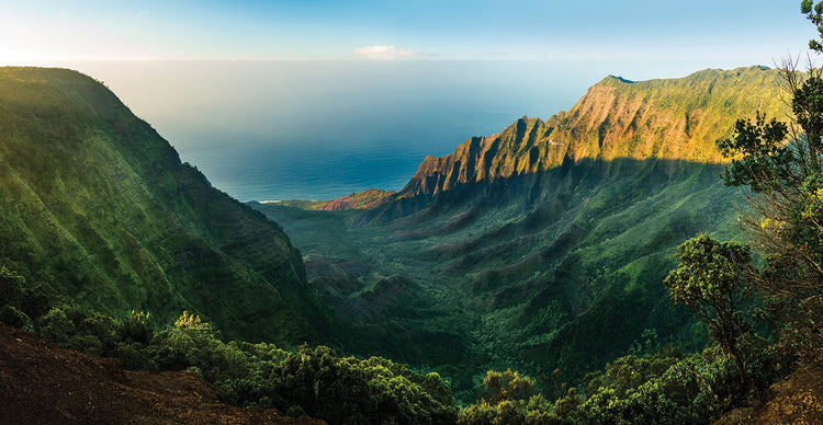 Vista del valle de Kauai Lienzo