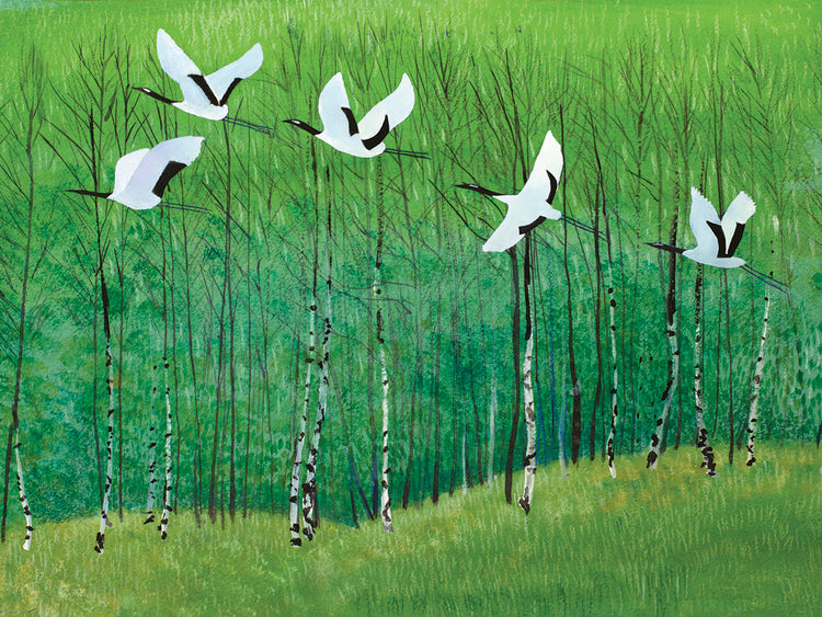 Birch Forest Cranes
