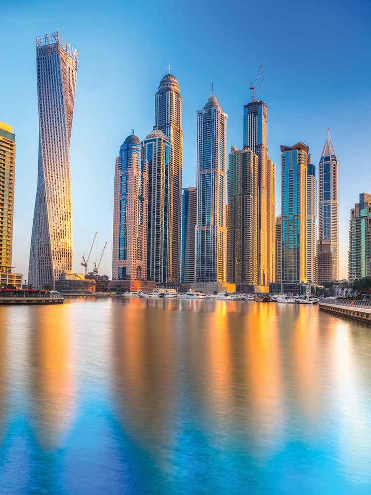 Torres de plata de Dubai Lienzo