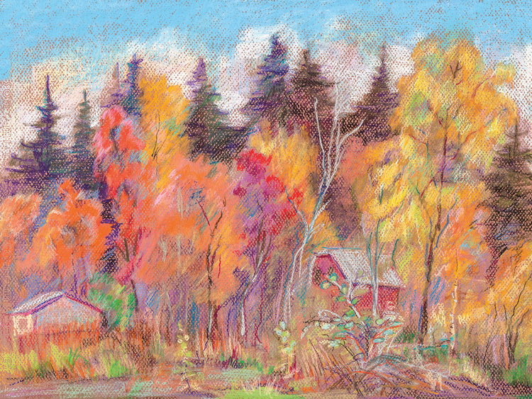 Autumn Farm Quick Sketch