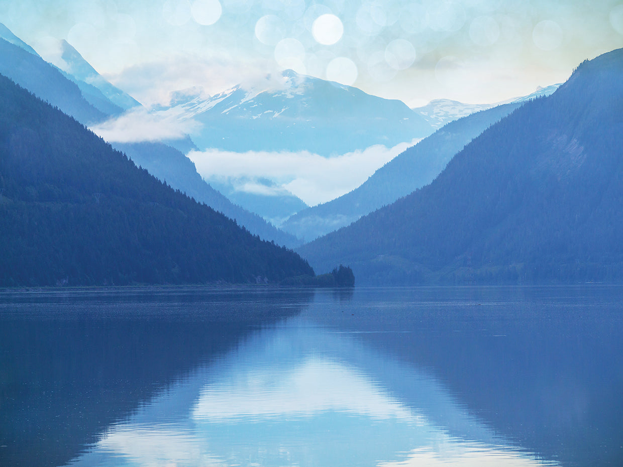 Lago de cobalto canadiense Lienzo