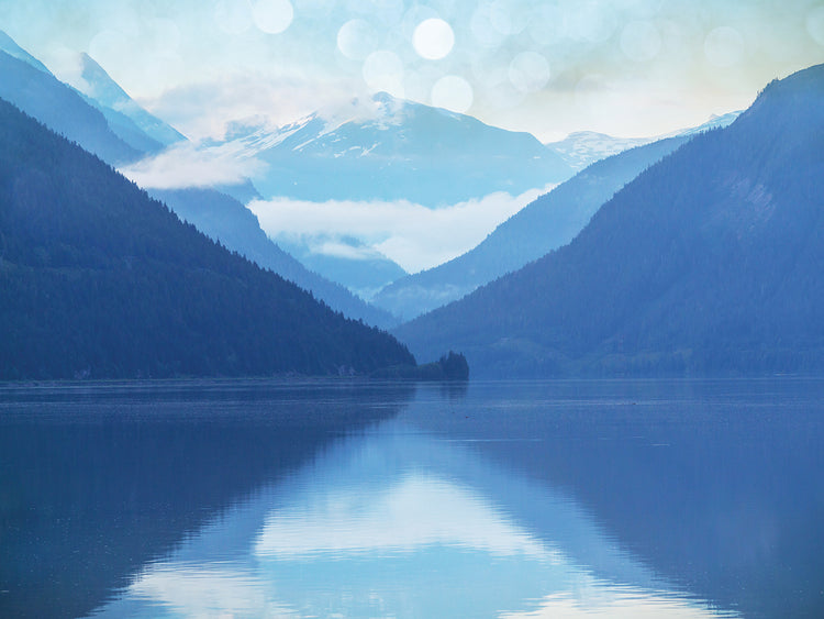 Lago de cobalto canadiense Lienzo