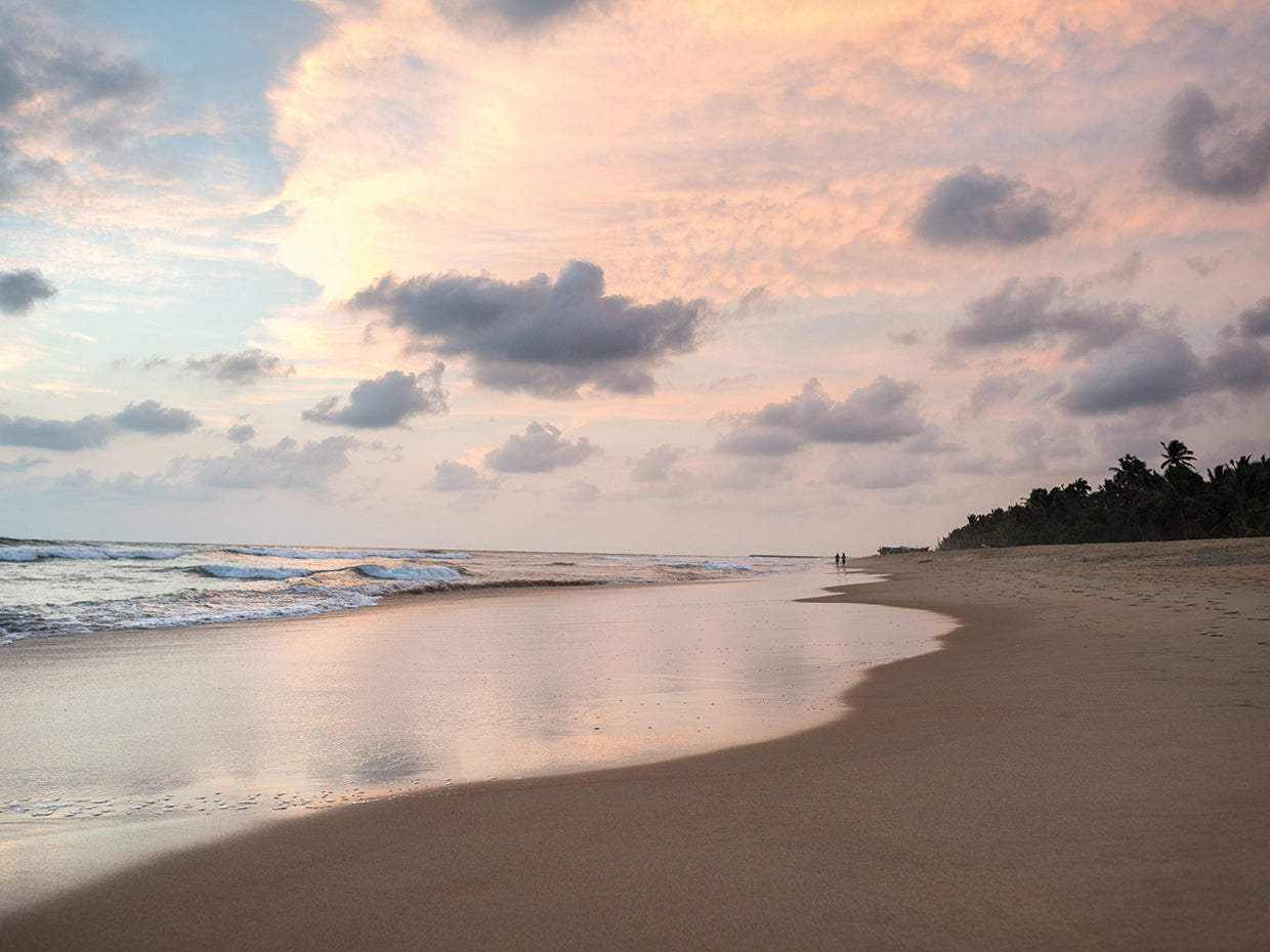 Playa de cristal liso Lienzo