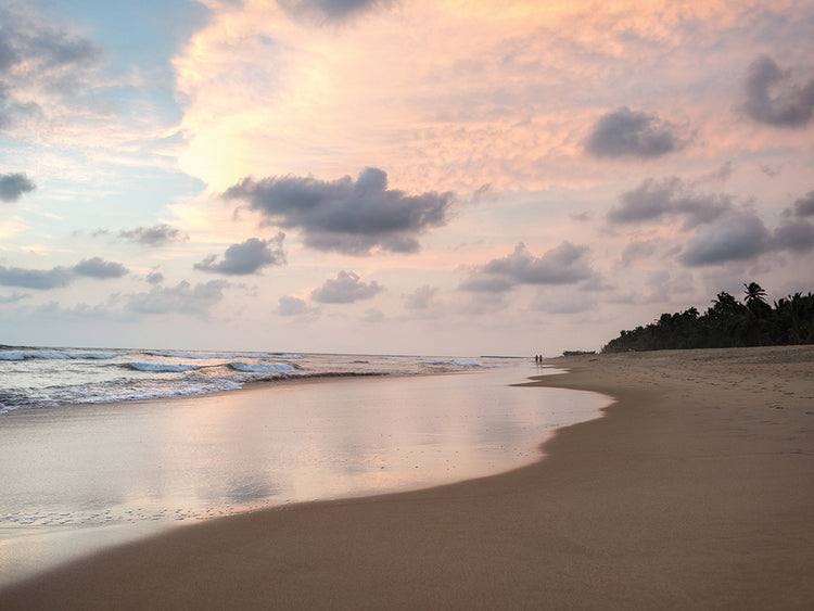 Playa de cristal liso Lienzo