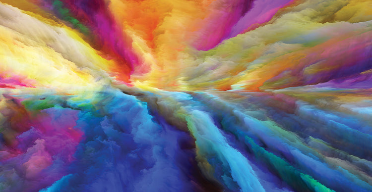 Ojo de la tormenta de colores Lienzo