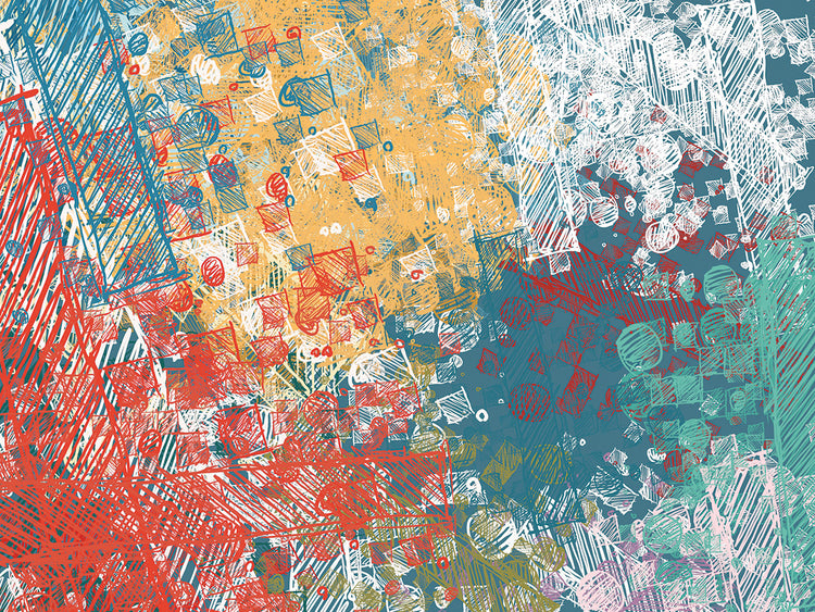 Square Confetti Abstract