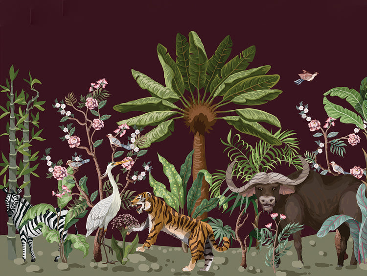 Purple Jungle Wildlife