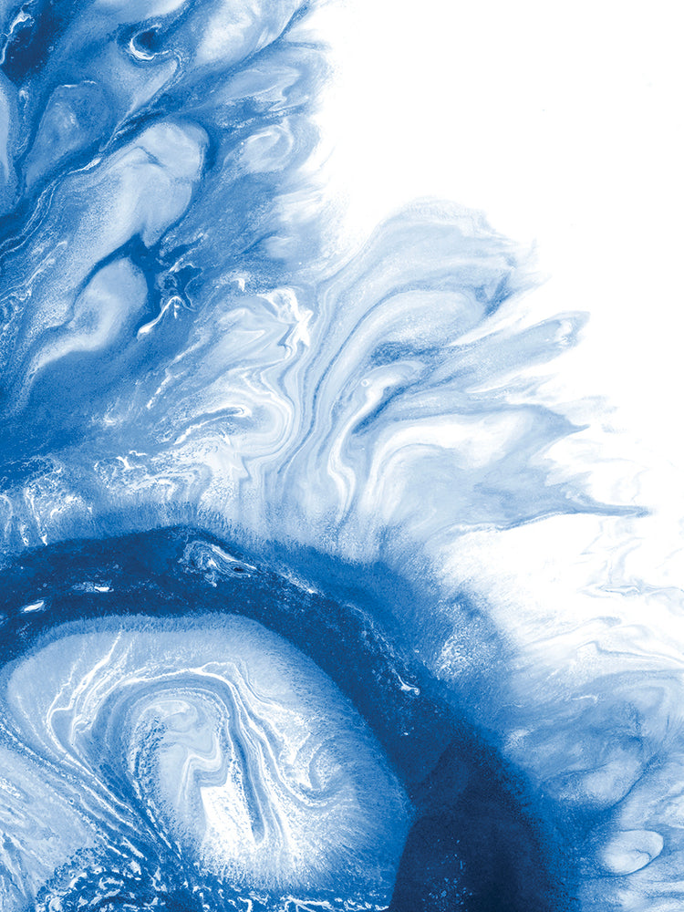 Sea Swirled Blue Marble