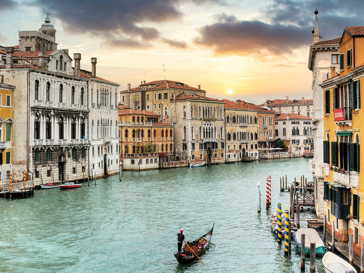 Gran Canal Vista Al Atardecer #10 Lienzos