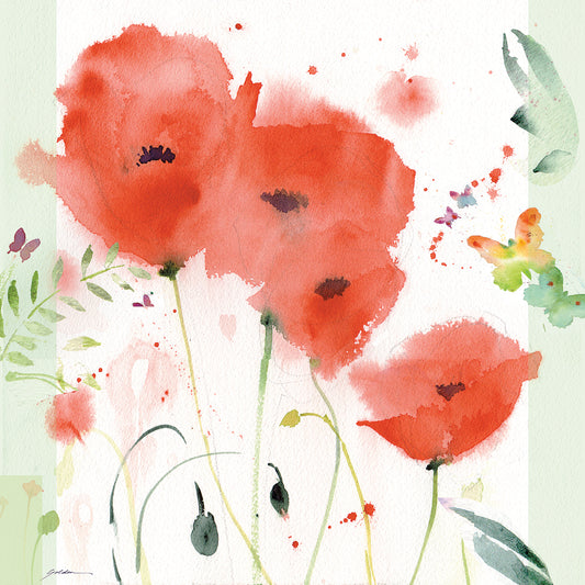 Poppies Chinoise Canvas Prints