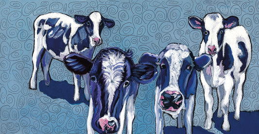 Four Cows Canvas Art