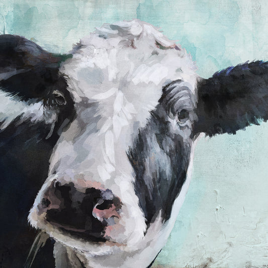 Black and white Cow Canvas Art
