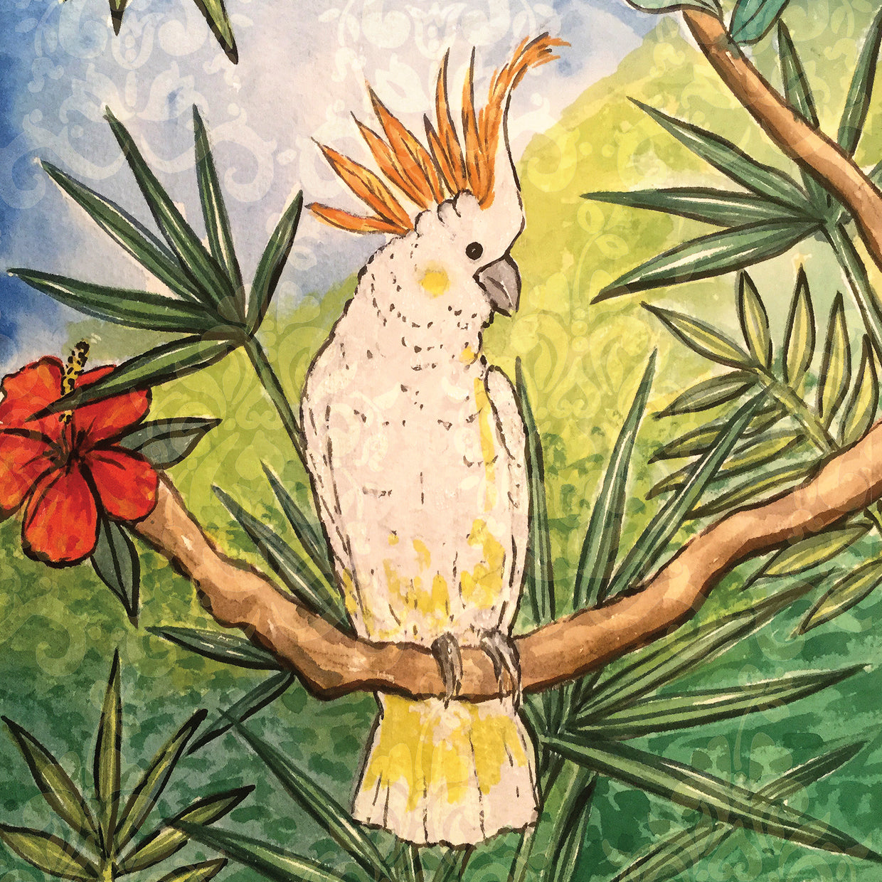 Pájaro tropical I Lienzo