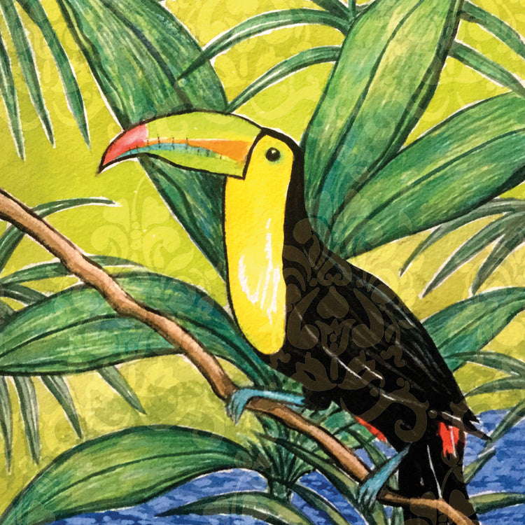 Pájaro tropical II Lienzo