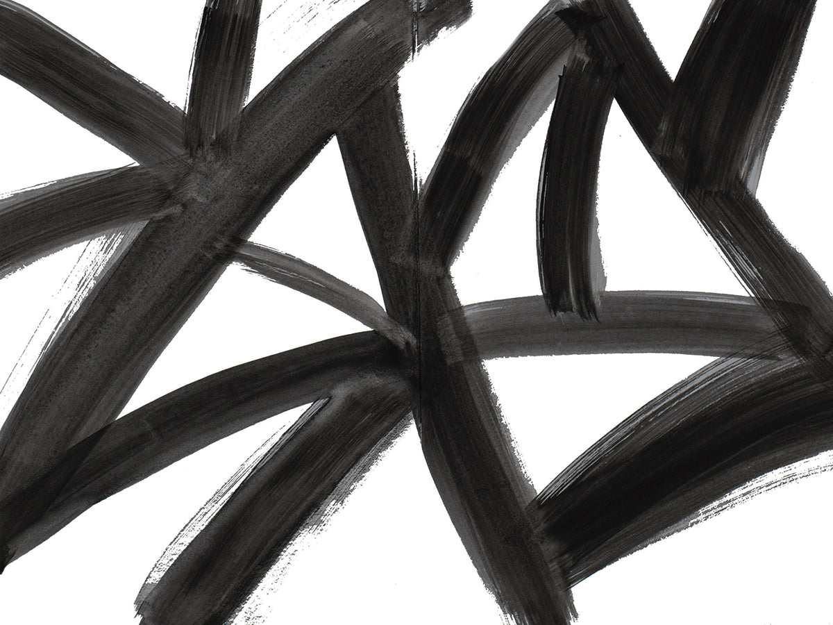 Black Roads Abstract