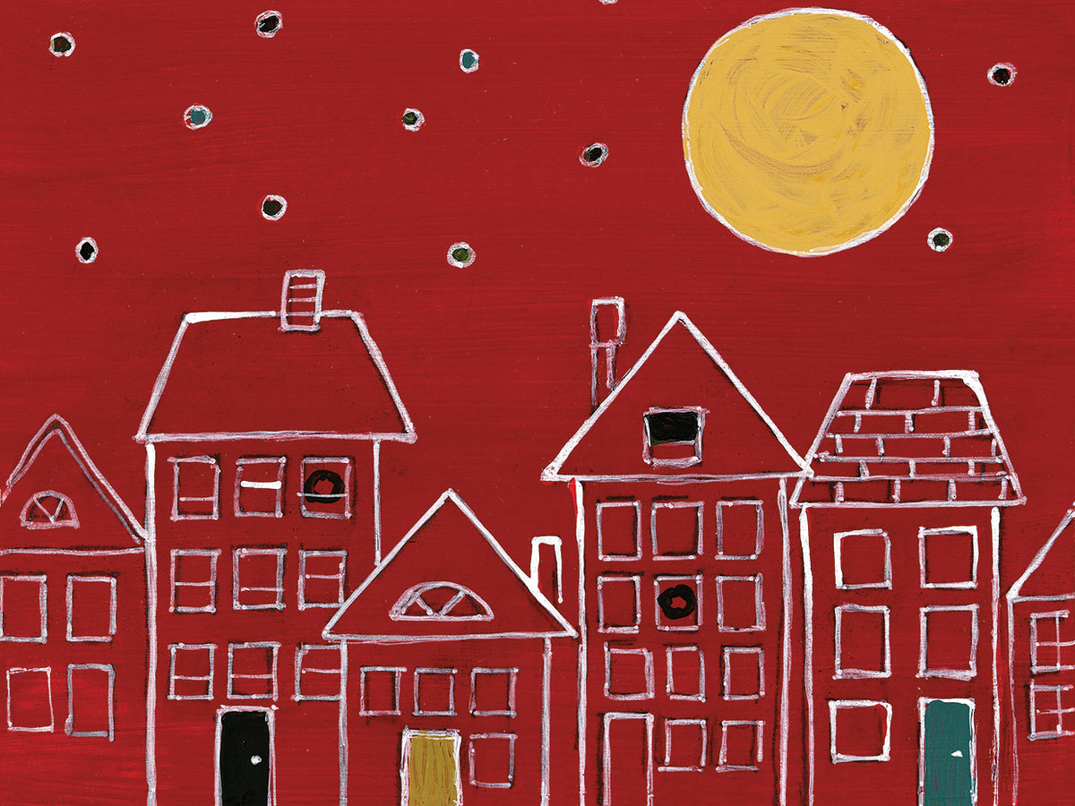 Moonlit City Night
