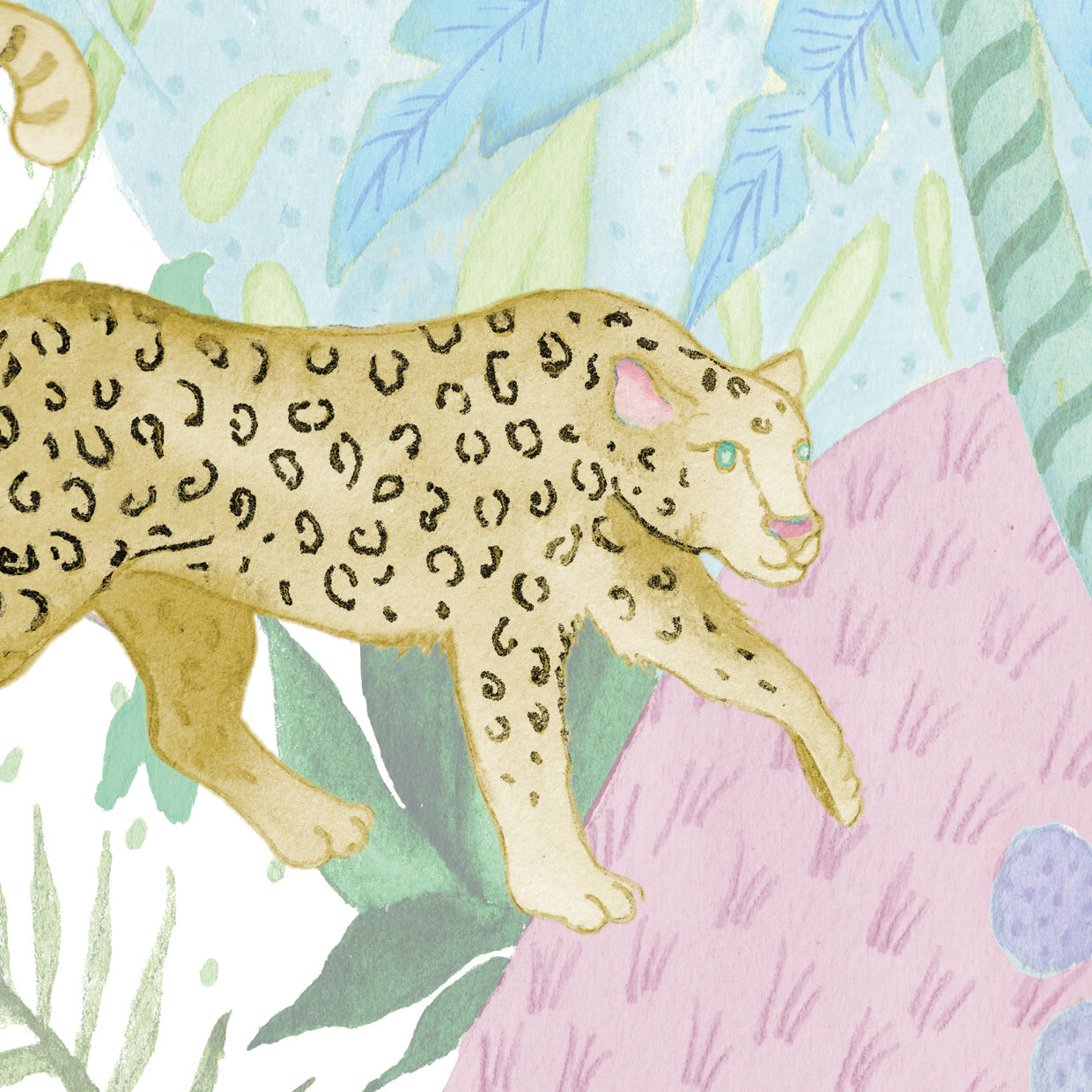 Playful Cheetah in Yellow