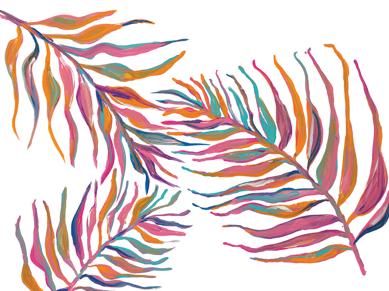 Colorful Palm Leaves II