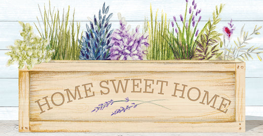 Lavender & Wood Planter Home