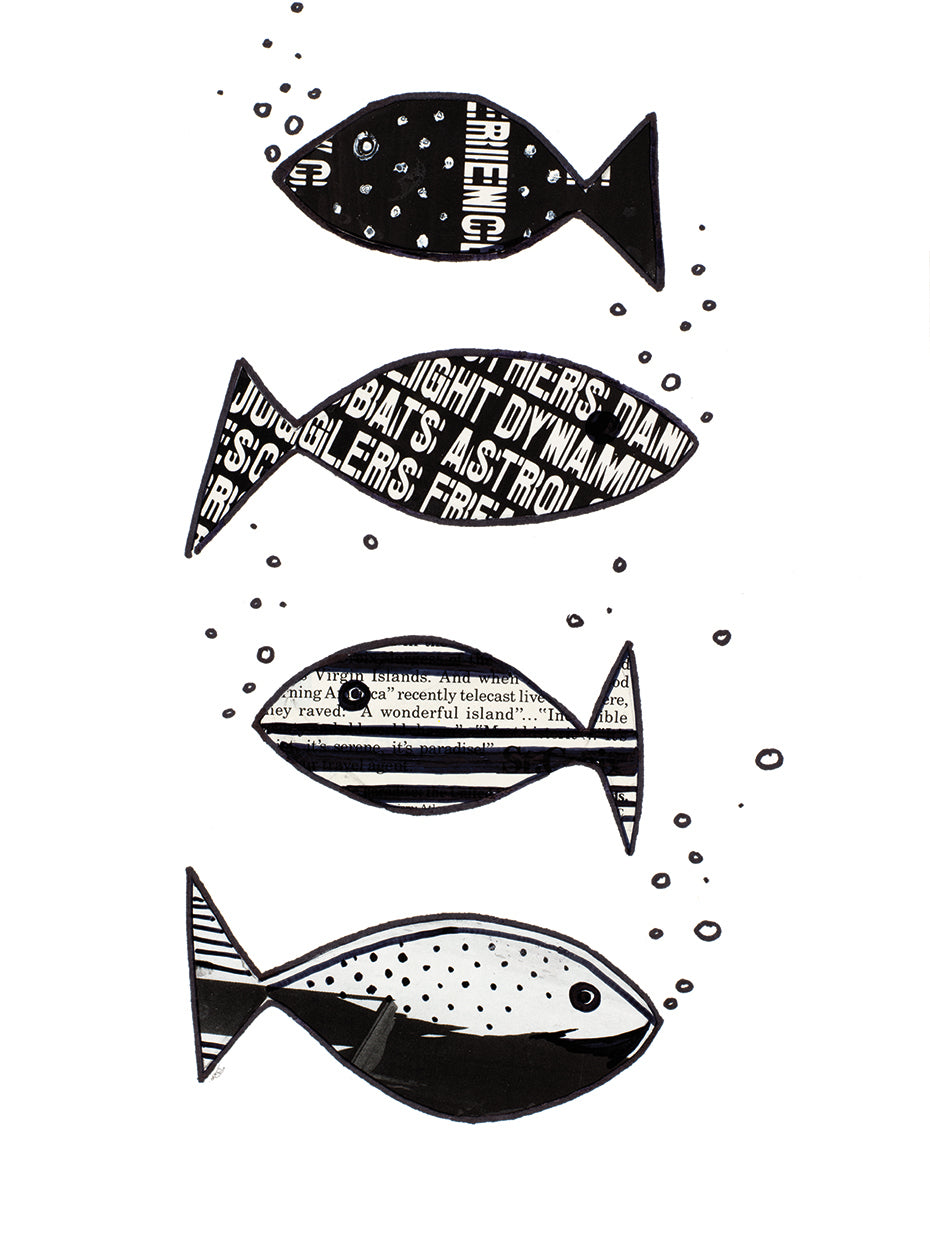 Tropical Fish Collage II