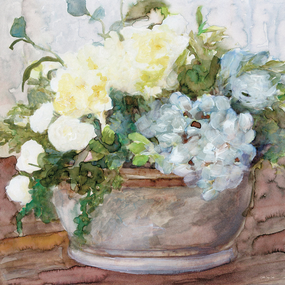 Country Basket of Blooms II