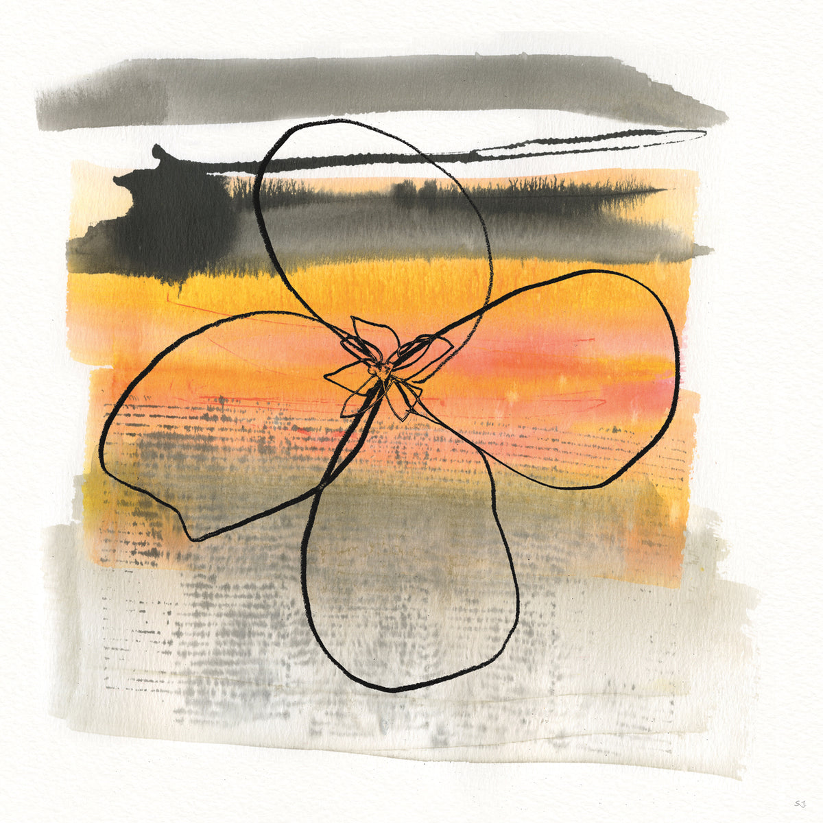 Sunset and Flower II