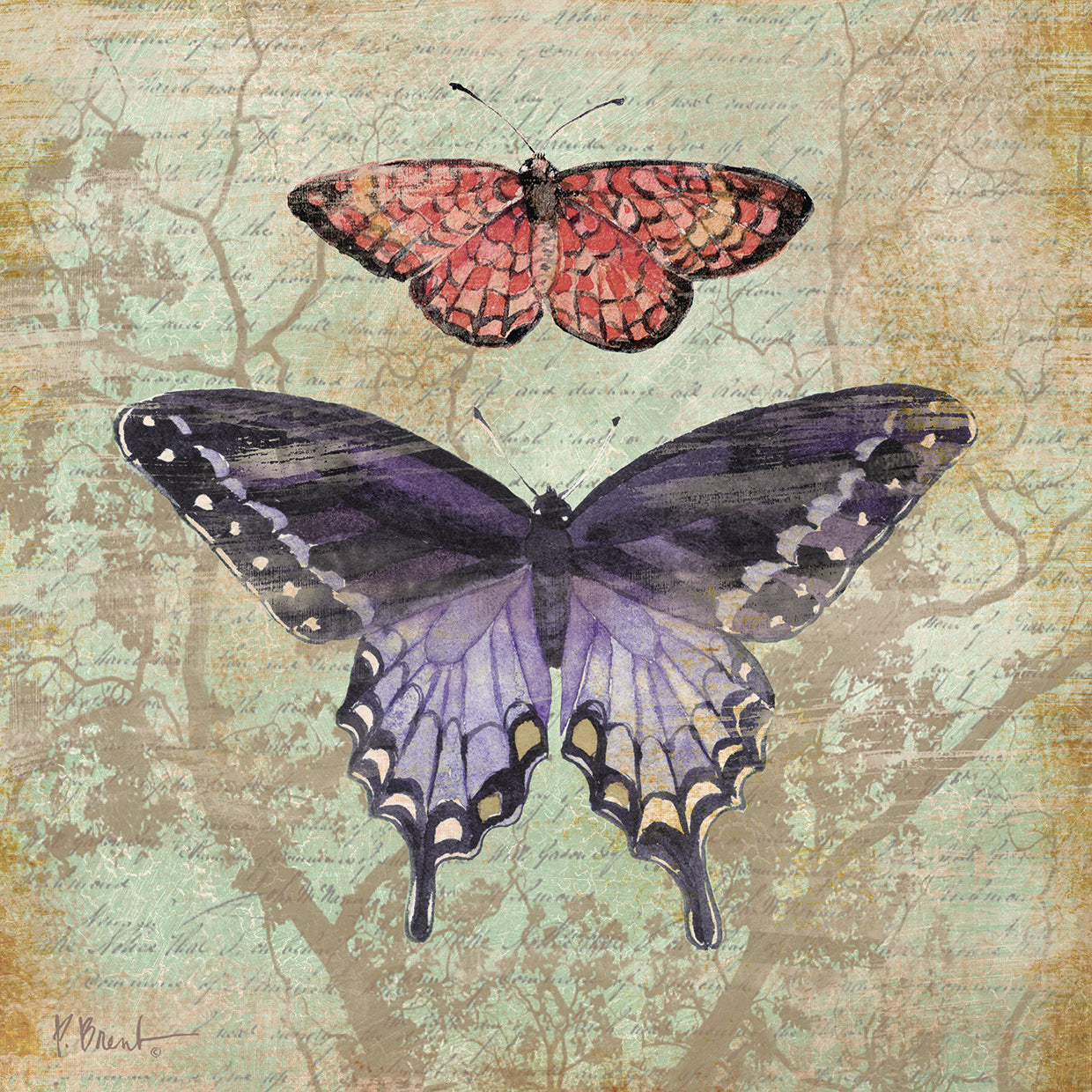 Vintage Butterflies IV