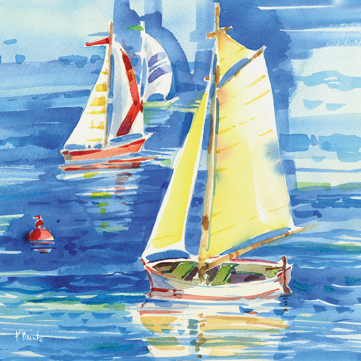 Cape Sailboats IV - Square