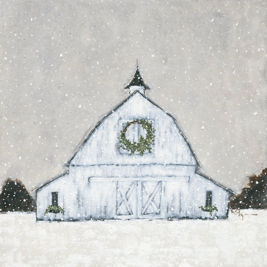Christmas Snowy Barn