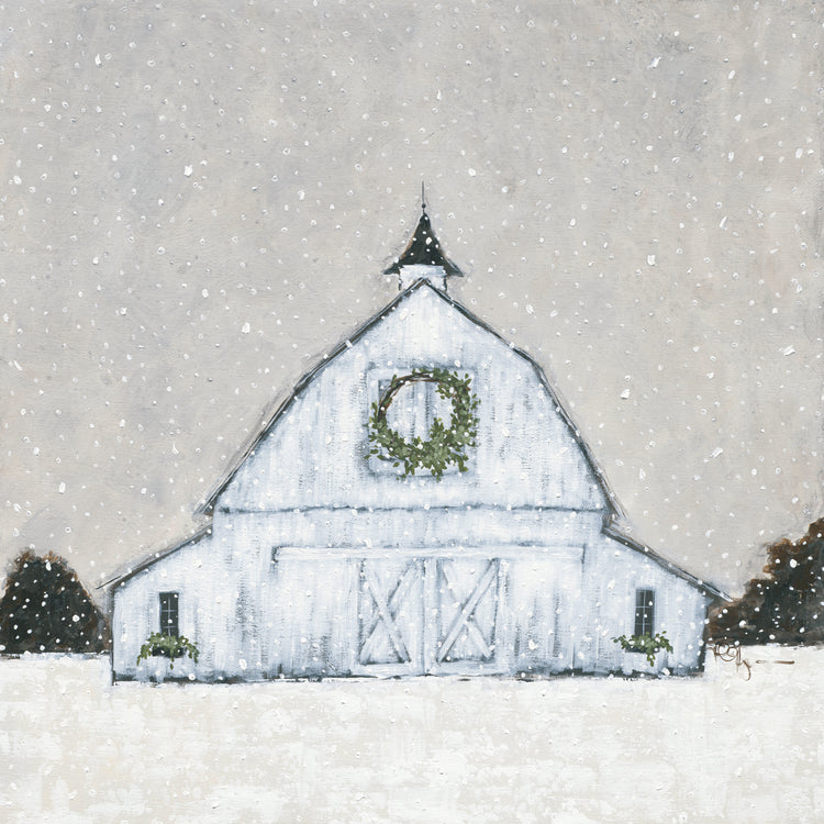 Christmas Snowy Barn
