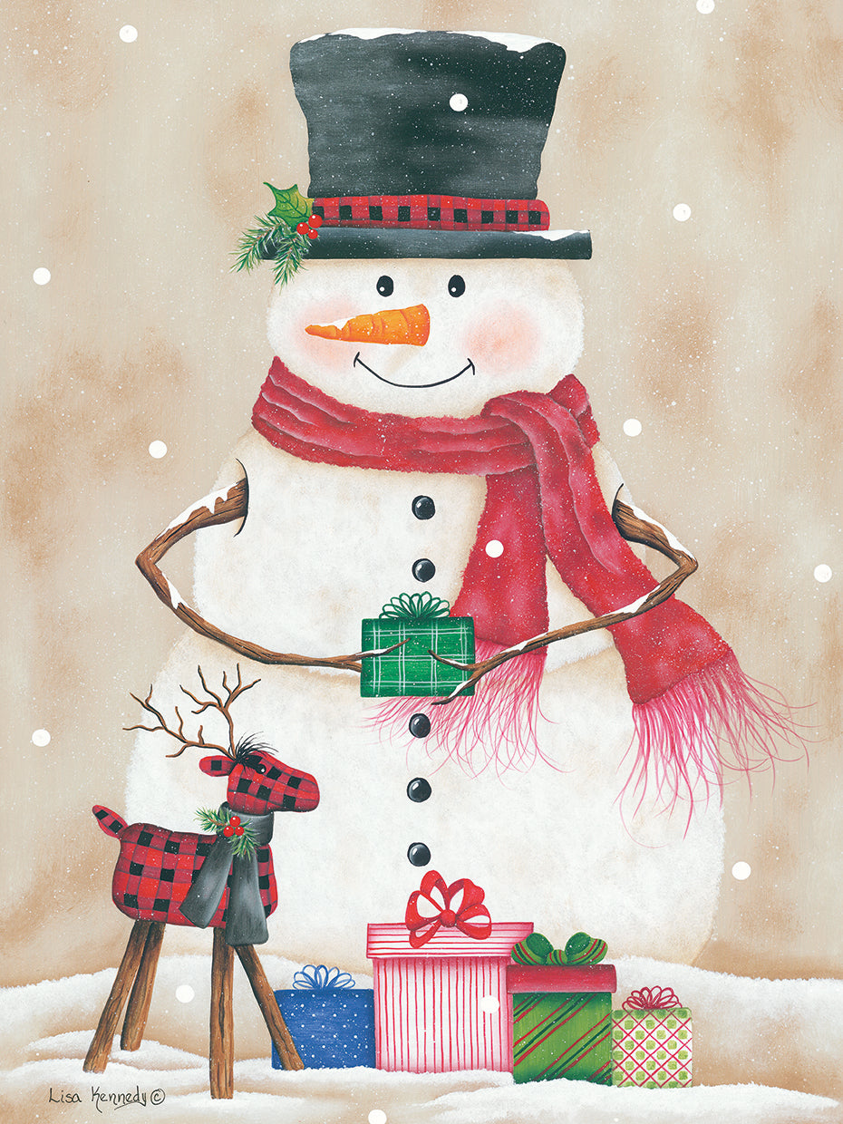 Snowman with Presents