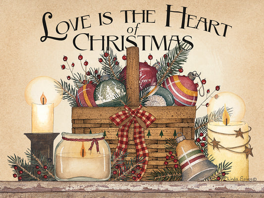 Love is the Heart of Christmas Canvas Print