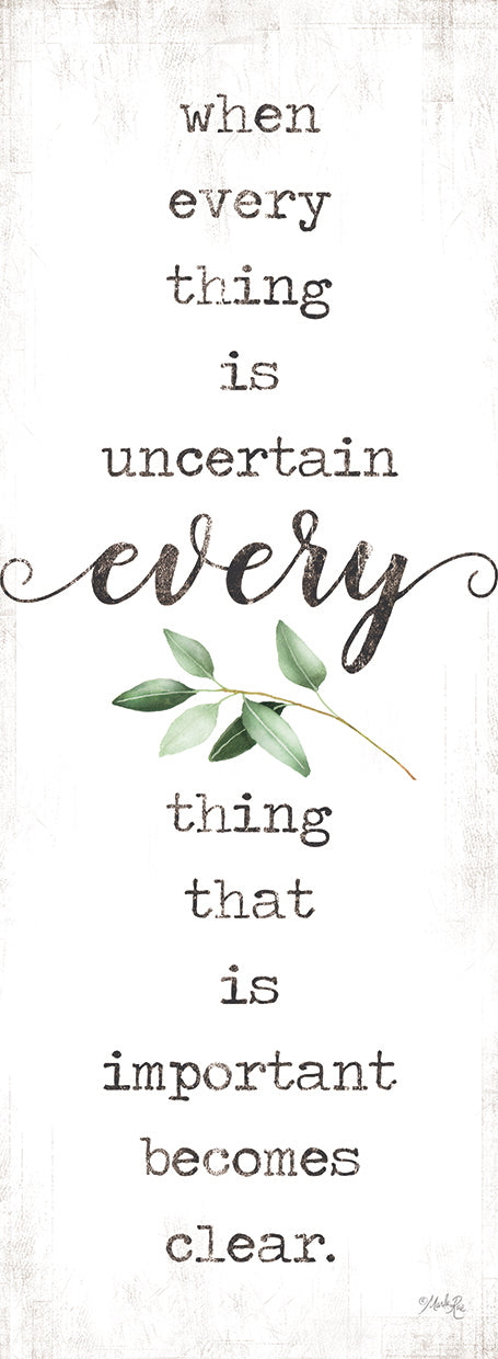 What's Important Becomes Clear