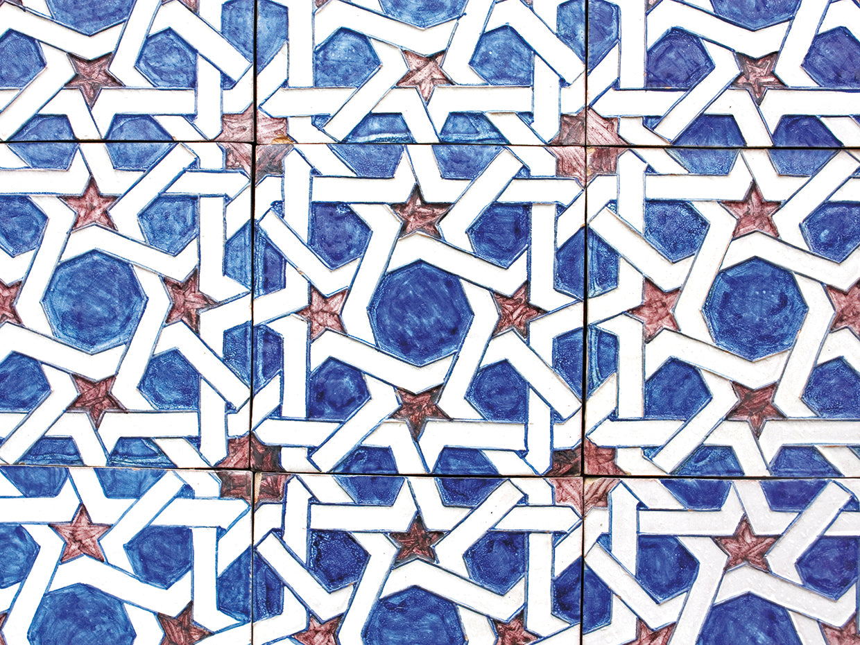 Andalusian Blue Star Tiles