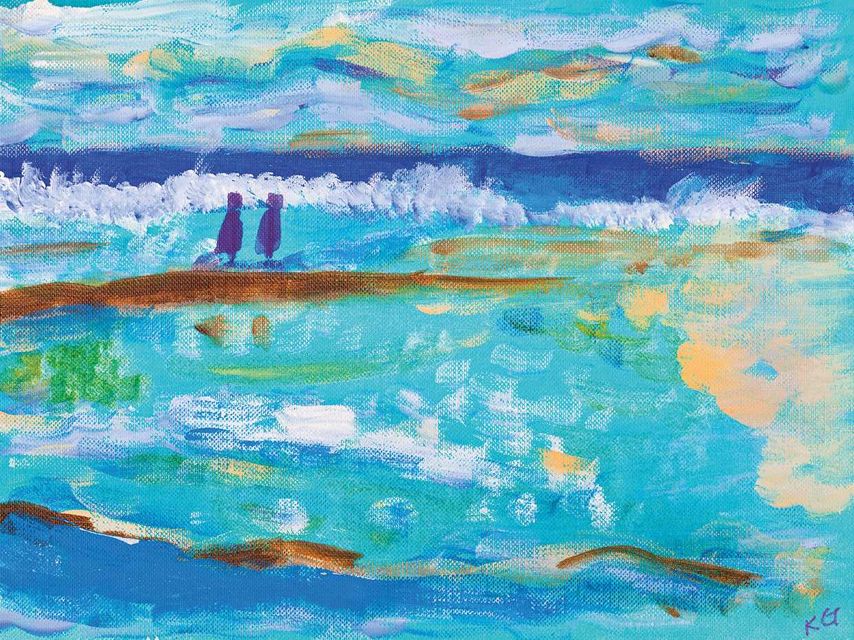 Big Blue Beach Stroll