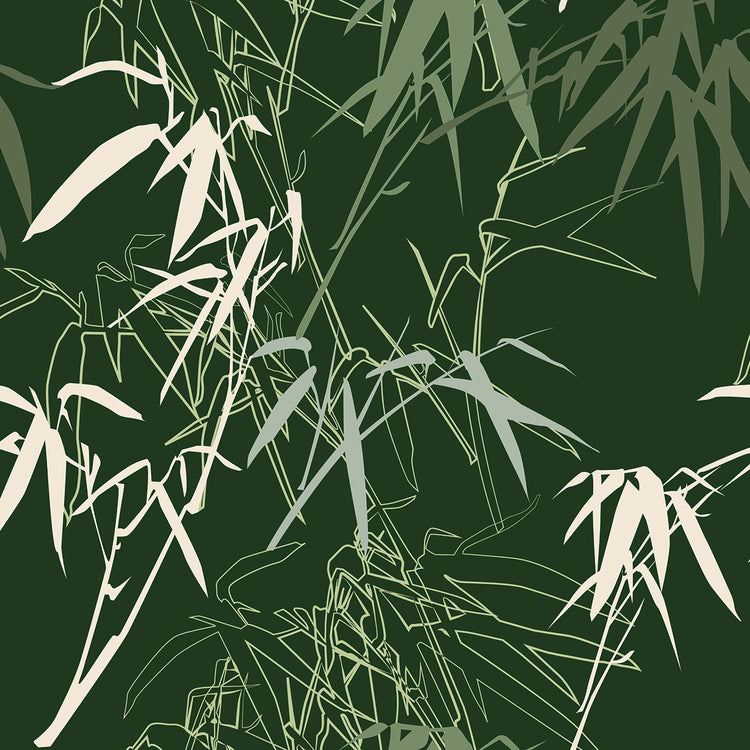 Green Mod Bamboo Patterns