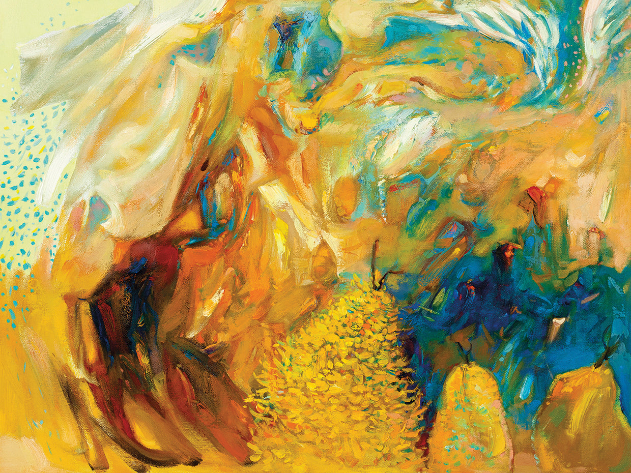 Pear of Threes Abstract