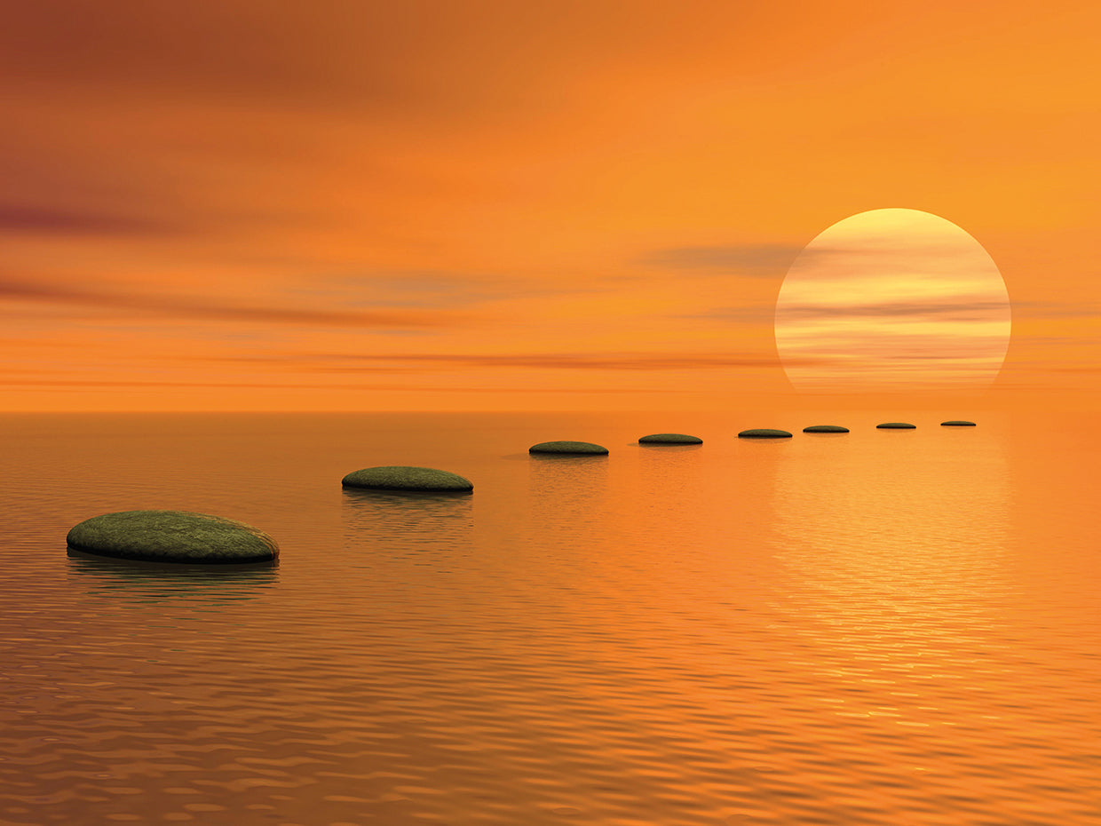 Sunset Ripples Steps