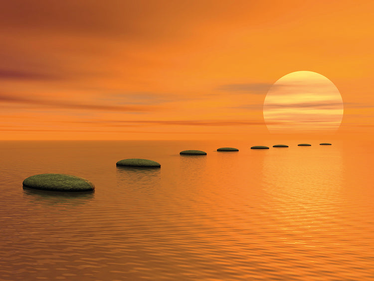 Sunset Ripples Steps